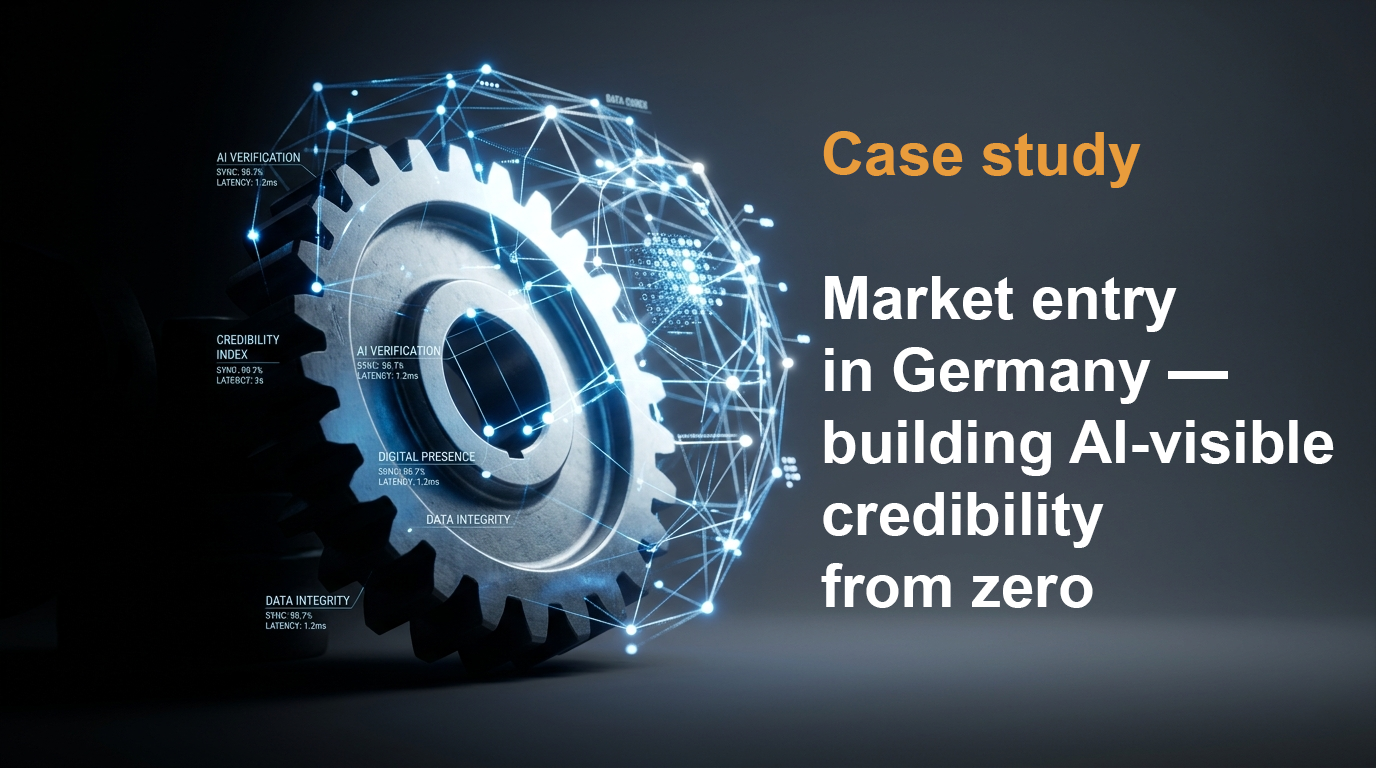Case study: Market entry in Germany — building AI-visible credibility from zero